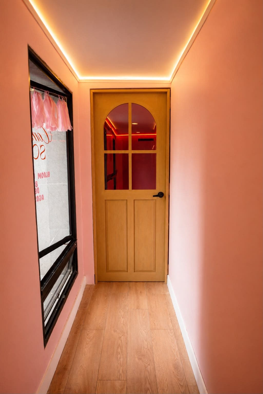 Pasillo de entrada al salón
